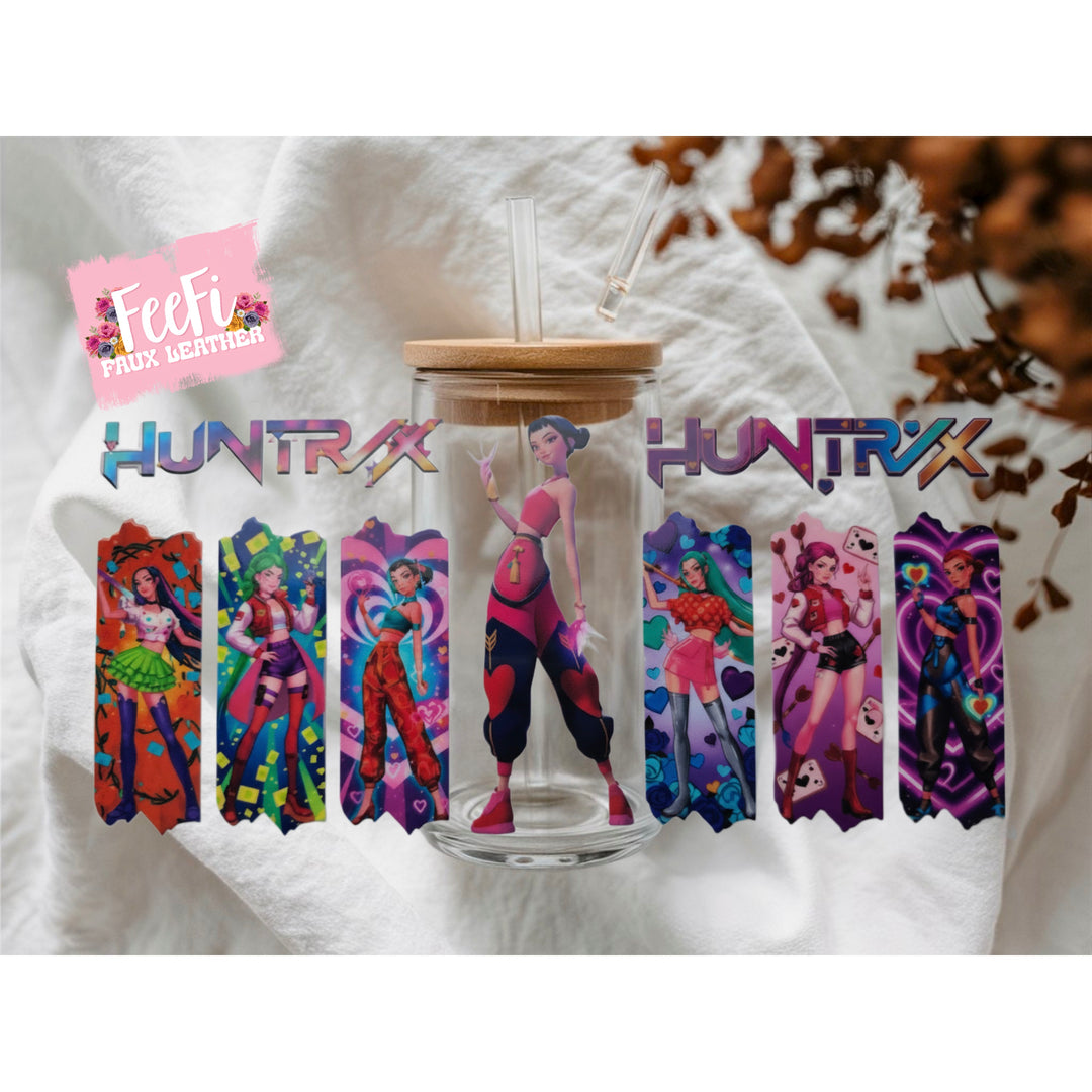 K-Pop Huntrix UV DTF Cup Wrap – Easy Cup Wrap for Tumblers & Projects FeeFiFauxLeather