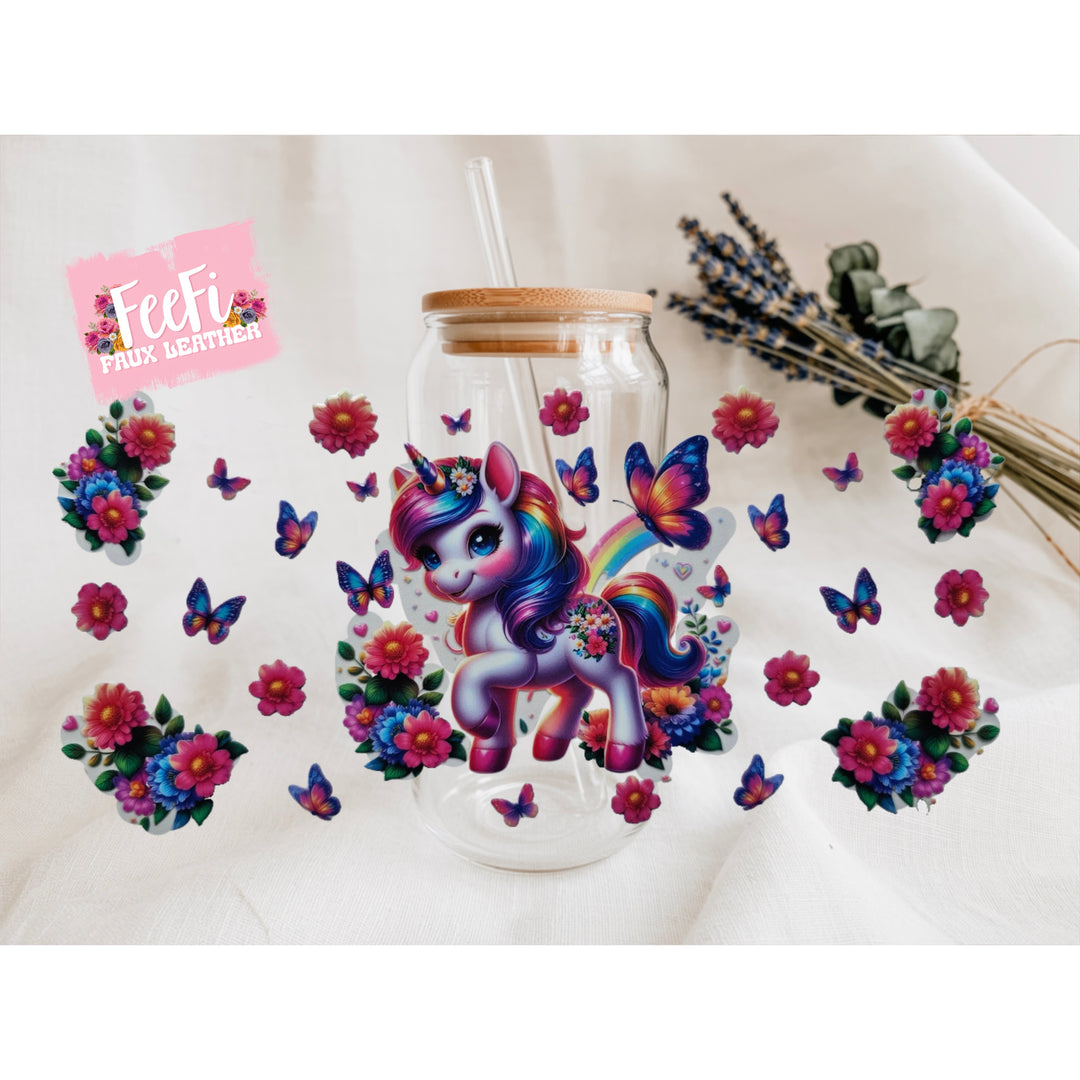 Unicorn UV DTF Cup Wrap – Easy Cup Wrap for Tumblers & Projects FeeFiFauxLeather
