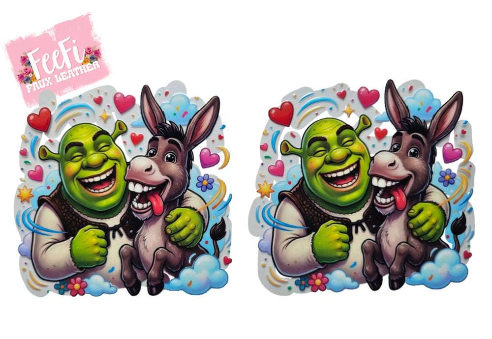 Shrek UV DTF Cup Wrap – Easy Cup Wrap for Tumblers & Projects FeeFiFauxLeather
