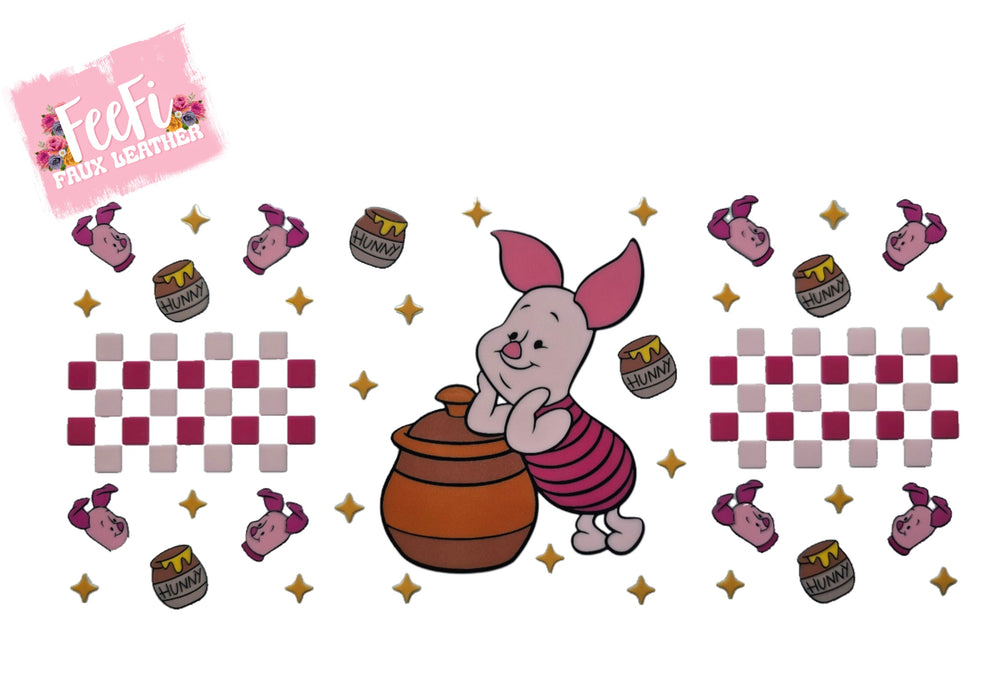 Piglet UV DTF Cup Wrap – Easy Cup Wrap for Tumblers & Projects FeeFiFauxLeather