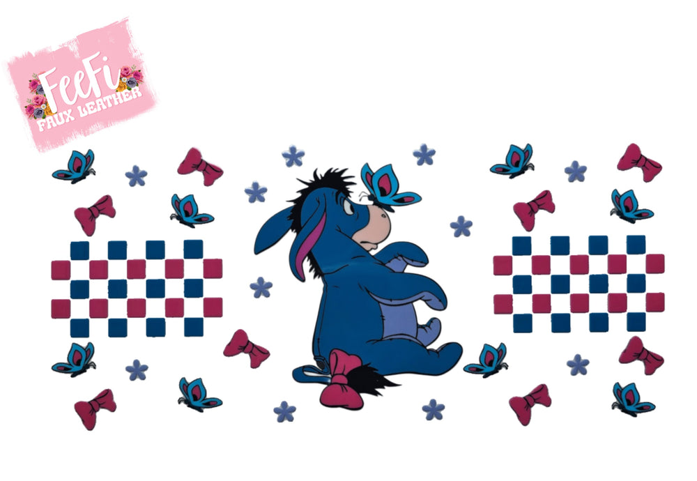 Eeyore UV DTF Cup Wrap – Easy Cup Wrap for Tumblers & Projects FeeFiFauxLeather