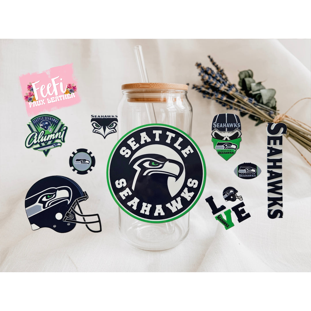 Football UV DTF Cup Wrap – Easy Cup Wrap for Tumblers & Projects FeeFiFauxLeather