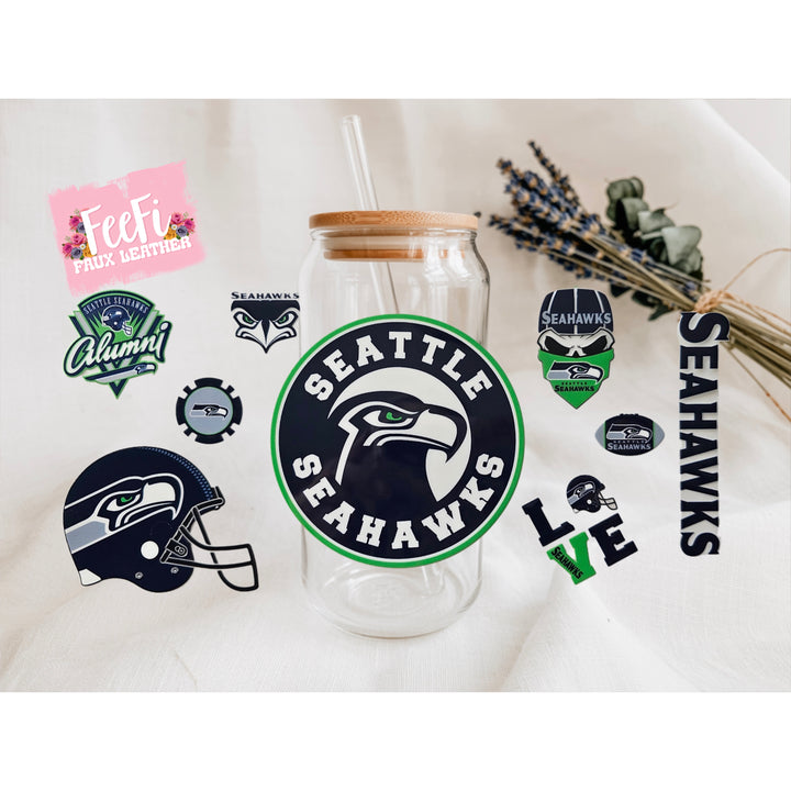 Football UV DTF Cup Wrap – Easy Cup Wrap for Tumblers & Projects FeeFiFauxLeather
