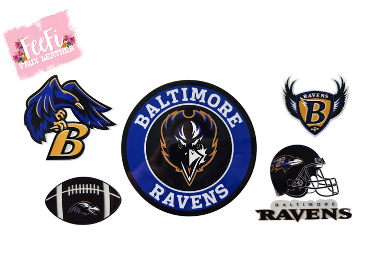 Ravens Football UV DTF Cup Wrap – Easy Cup Wrap for Tumblers & Projects FeeFiFauxLeather