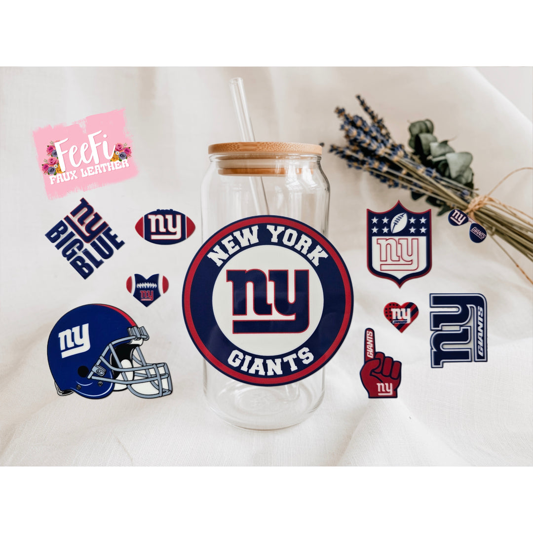 Giants Football UV DTF Cup Wrap – Easy Cup Wrap for Tumblers & Projects FeeFiFauxLeather