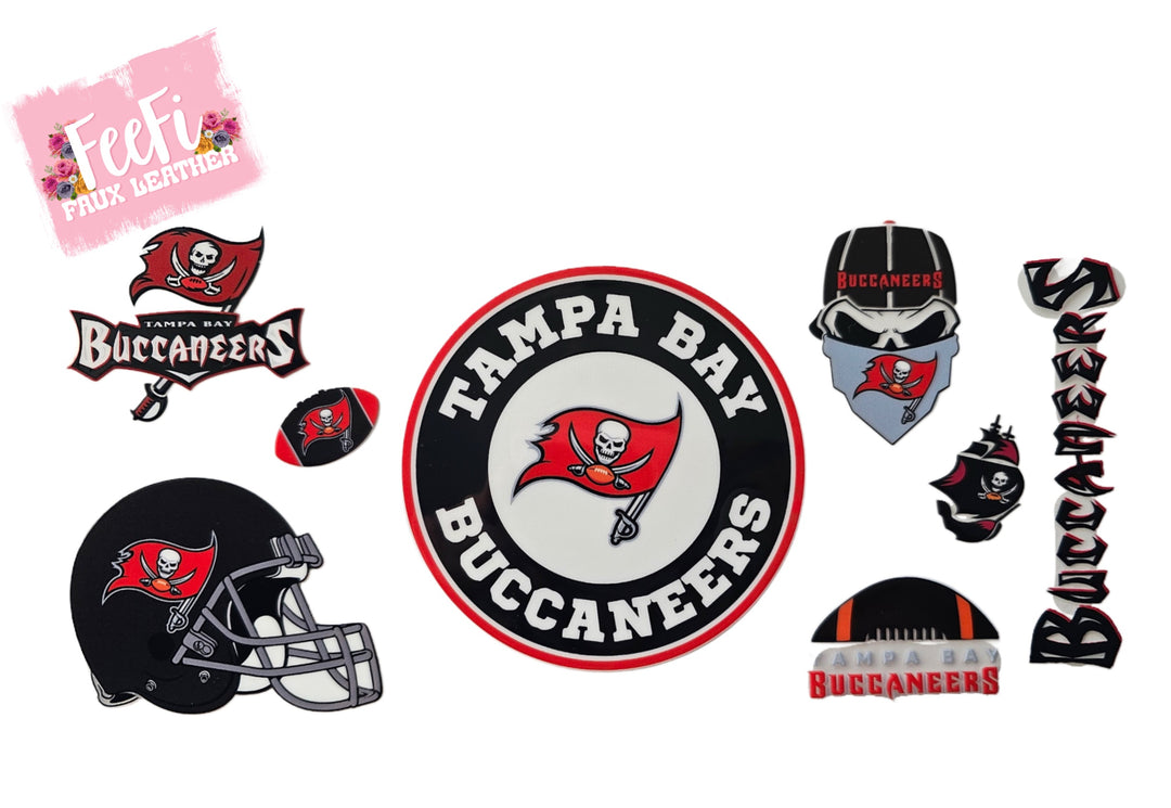 Buccaneers Football UV DTF Cup Wrap – Easy Cup Wrap for Tumblers & Projects FeeFiFauxLeather