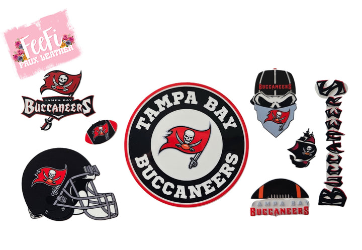 Buccaneers Football UV DTF Cup Wrap – Easy Cup Wrap for Tumblers & Projects FeeFiFauxLeather