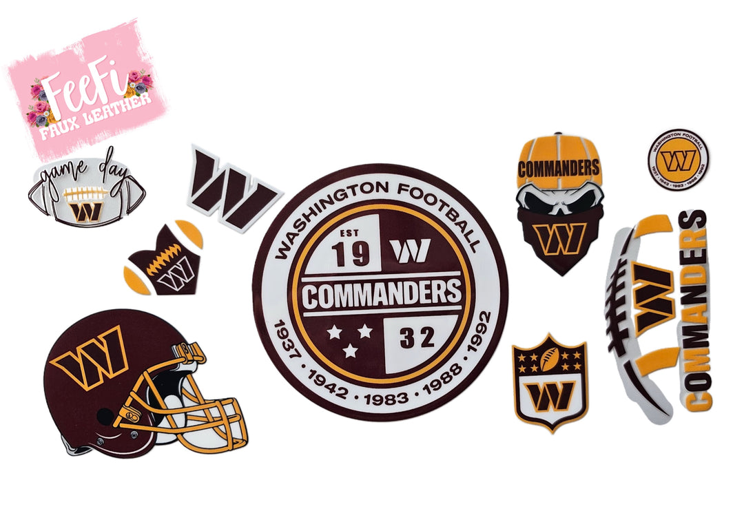 Football UV DTF Cup Wrap – Easy Cup Wrap for Tumblers & Projects FeeFiFauxLeather