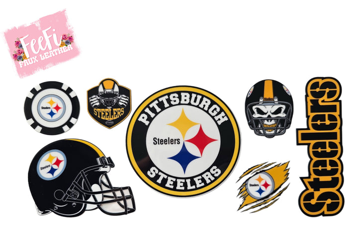 Steelers Football UV DTF Cup Wrap – Easy Cup Wrap for Tumblers & Projects FeeFiFauxLeather