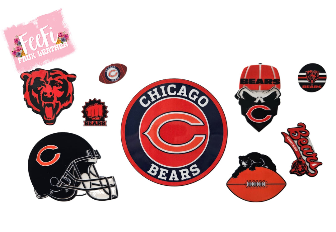 Bears Football UV DTF Cup Wrap – Easy Cup Wrap for Tumblers & Projects FeeFiFauxLeather