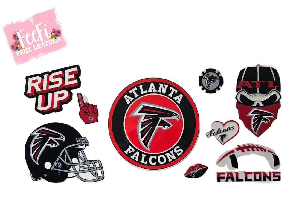 Falcons Football UV DTF Cup Wrap – Easy Cup Wrap for Tumblers & Projects FeeFiFauxLeather