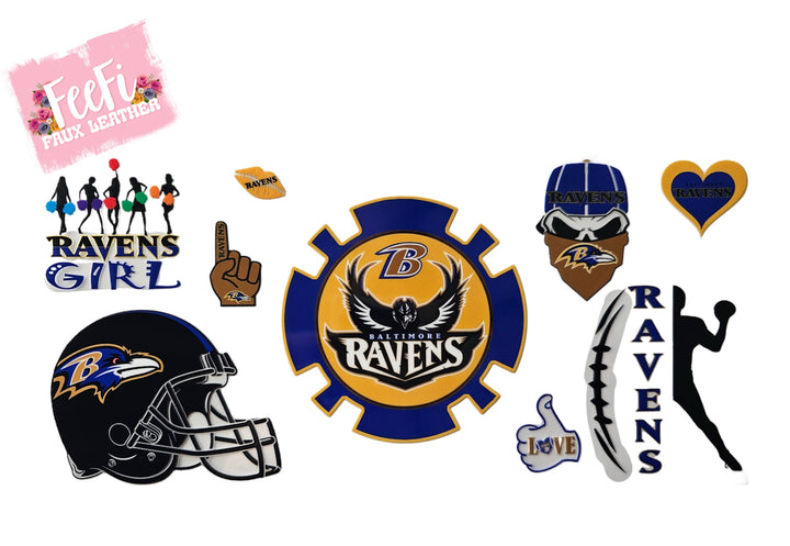 Ravens Football UV DTF Cup Wrap – Easy Cup Wrap for Tumblers & Projects FeeFiFauxLeather