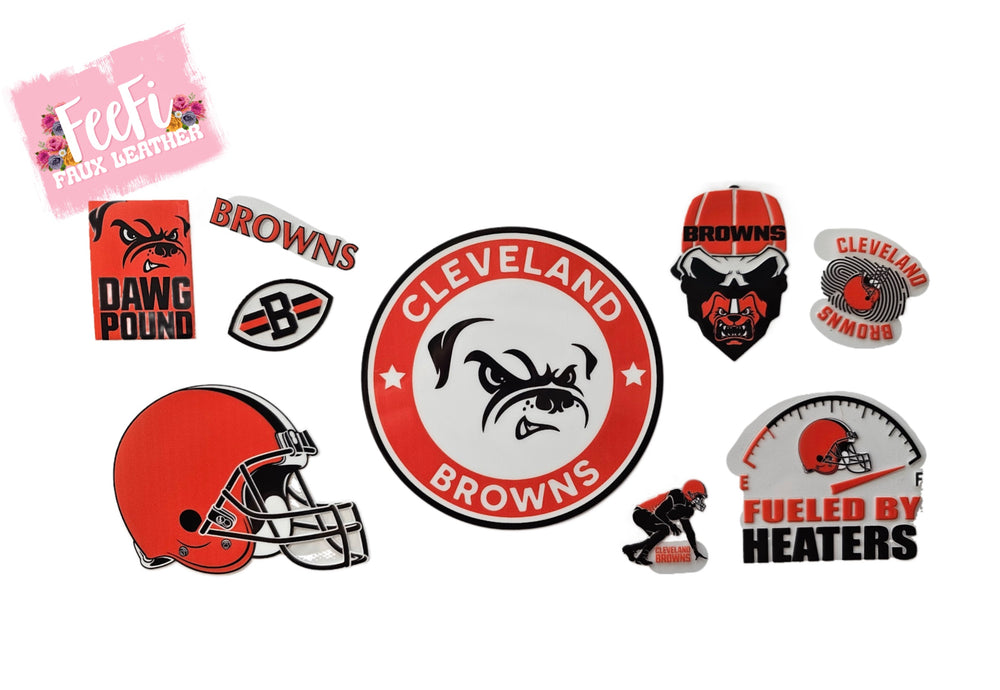 Browns Football UV DTF Cup Wrap – Easy Cup Wrap for Tumblers & Projects FeeFiFauxLeather