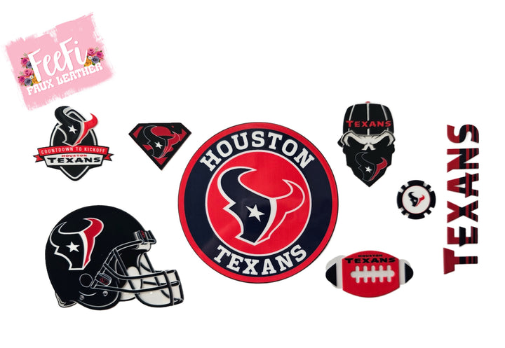 Texans Football UV DTF Cup Wrap – Easy Cup Wrap for Tumblers & Projects FeeFiFauxLeather