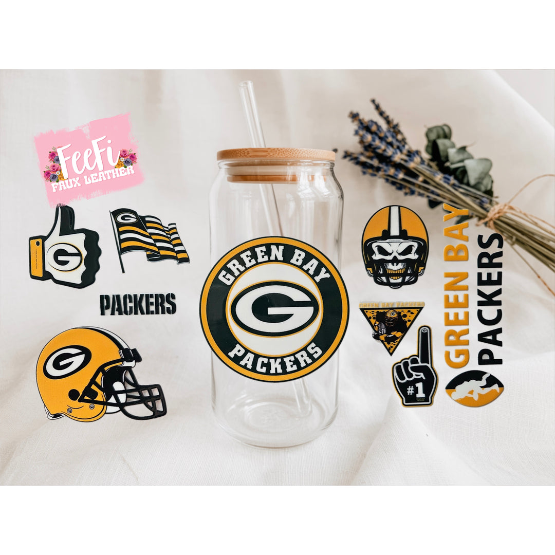 Packers Football UV DTF Cup Wrap – Easy Cup Wrap for Tumblers & Projects FeeFiFauxLeather