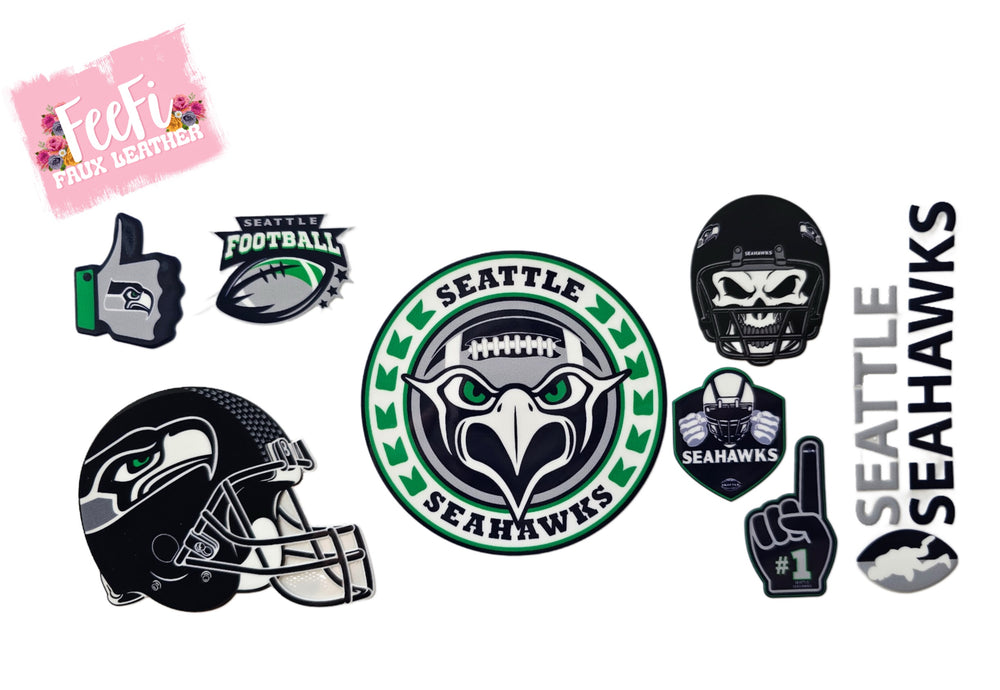 Seahawks Football UV DTF Cup Wrap – Easy Cup Wrap for Tumblers & Projects FeeFiFauxLeather