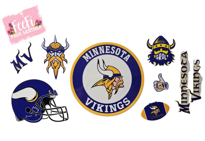 Vikings Football UV DTF Cup Wrap – Easy Cup Wrap for Tumblers & Projects FeeFiFauxLeather