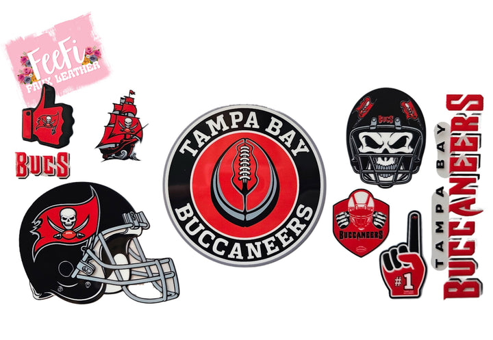Buccaneers Football UV DTF Cup Wrap – Easy Cup Wrap for Tumblers & Projects FeeFiFauxLeather