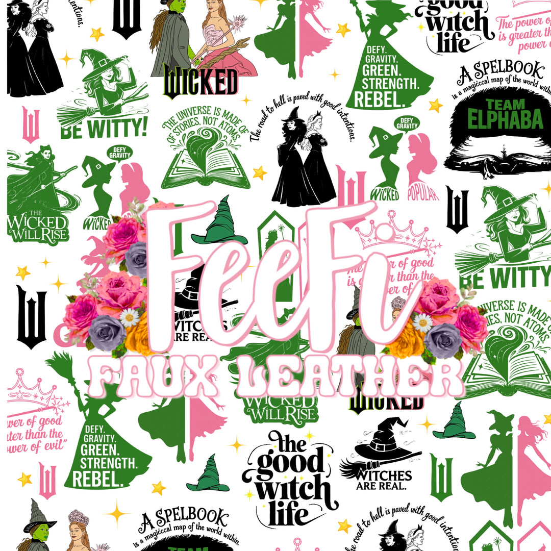 Wicked Wizard Printed Fabric FeeFiFauxLeather