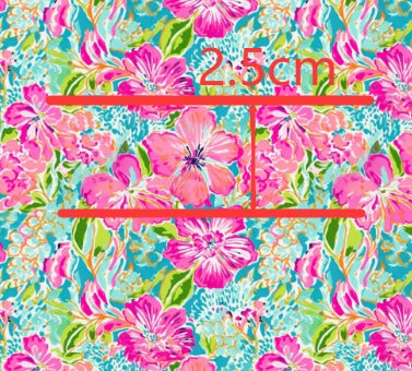 Flowers Hydrangea Floral Printed Faux Leather FeeFiFauxLeather