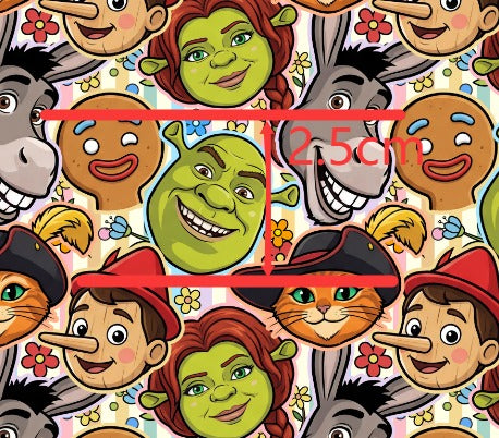 Shrek Printed Faux Leather FeeFiFauxLeather