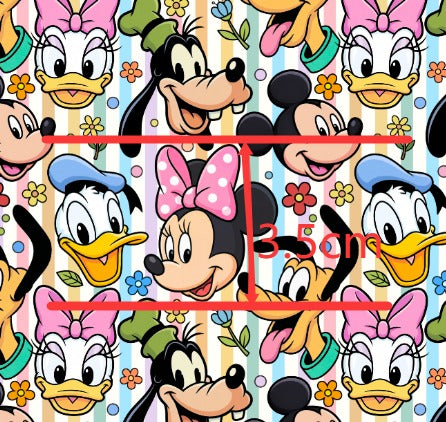 Mouse Printed Fabric FeeFiFauxLeather