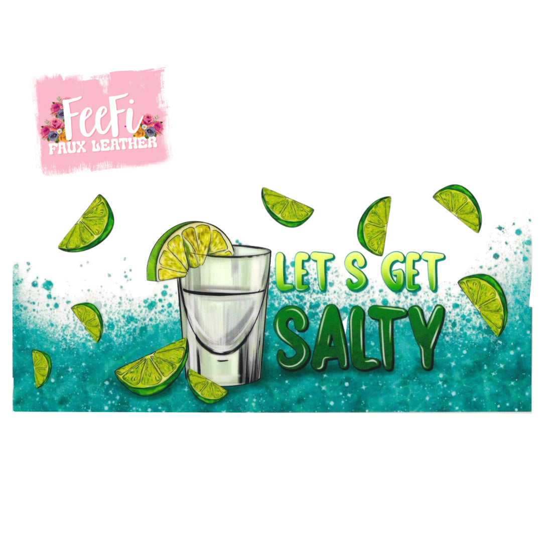 Let’s Get Salty UV DTF Cup Wrap – Farm Animal Tumbler Wrap for DIY Drinkware FeeFiFauxLeather