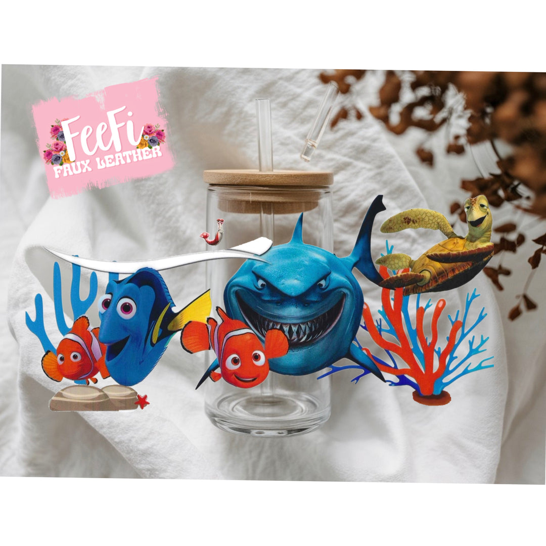 Fish UV DTF Cup Wrap – Easy Cup Wrap for Tumblers & Projects FeeFiFauxLeather