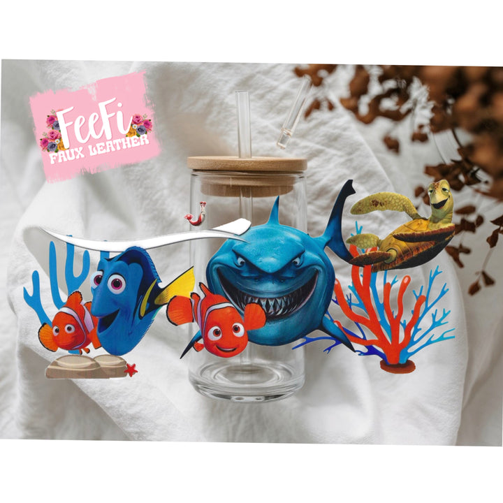 Fish UV DTF Cup Wrap – Easy Cup Wrap for Tumblers & Projects FeeFiFauxLeather