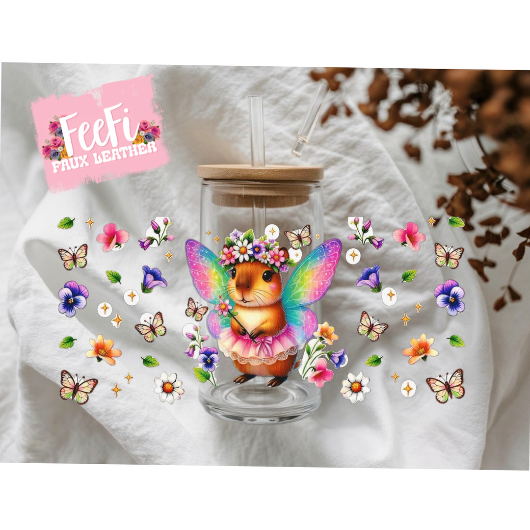 Capybara UV DTF Cup Wrap – Easy Cup Wrap for Tumblers & Projects FeeFiFauxLeather