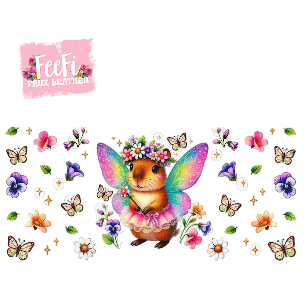 Capybara UV DTF Cup Wrap – Easy Cup Wrap for Tumblers & Projects FeeFiFauxLeather