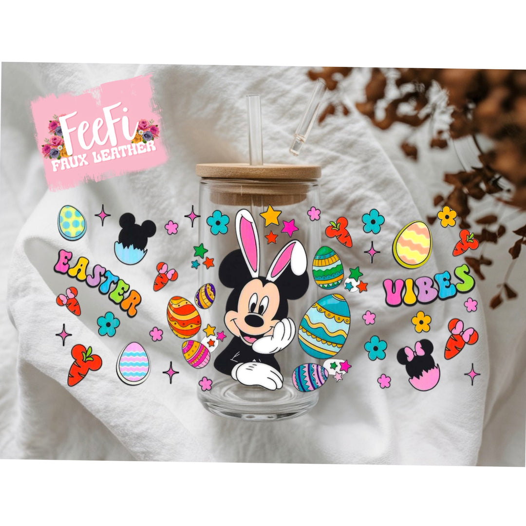 Mouse Easter UV DTF Cup Wrap – Easy Cup Wrap for Tumblers & Projects FeeFiFauxLeather