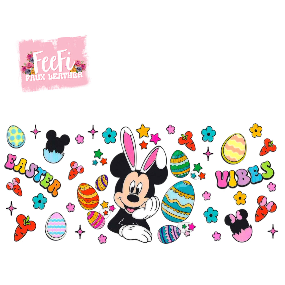Mouse Easter UV DTF Cup Wrap – Easy Cup Wrap for Tumblers & Projects FeeFiFauxLeather
