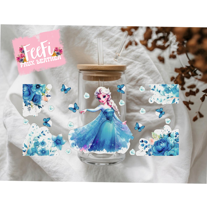 Princess UV DTF Cup Wrap – Easy Cup Wrap for Tumblers & Projects FeeFiFauxLeather