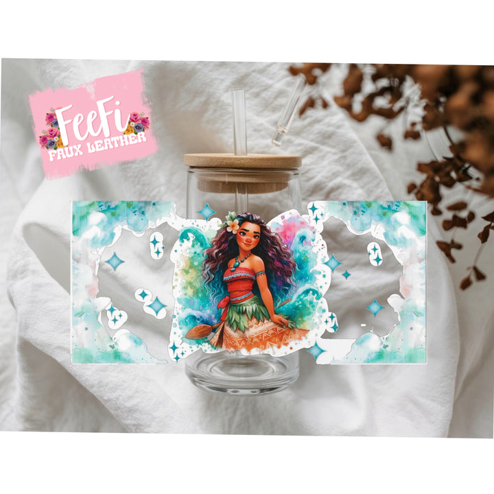 Princess UV DTF Cup Wrap – Easy Cup Wrap for Tumblers & Projects FeeFiFauxLeather