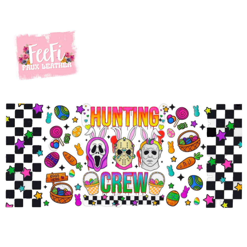 Scary Halloween UV DTF Cup Wrap – Easy Cup Wrap for Tumblers & Projects FeeFiFauxLeather