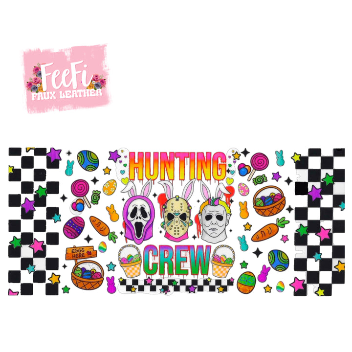Scary Halloween UV DTF Cup Wrap – Easy Cup Wrap for Tumblers & Projects FeeFiFauxLeather