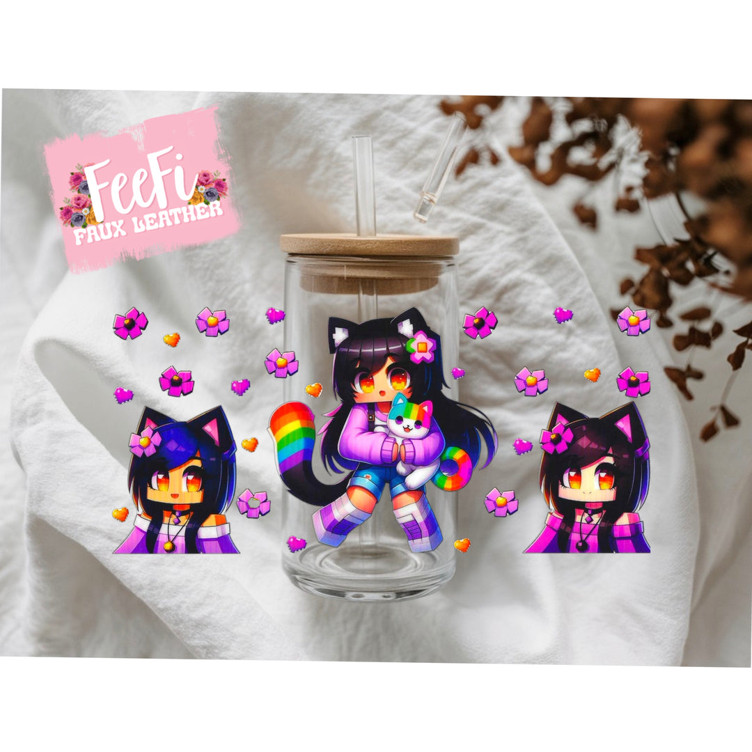 Minecraft UV DTF Cup Wrap – Easy Cup Wrap for Tumblers & Projects FeeFiFauxLeather