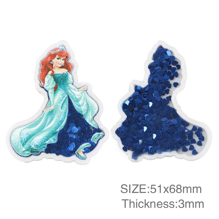Princess Quicksand Sequin Resin FeeFiFauxLeather