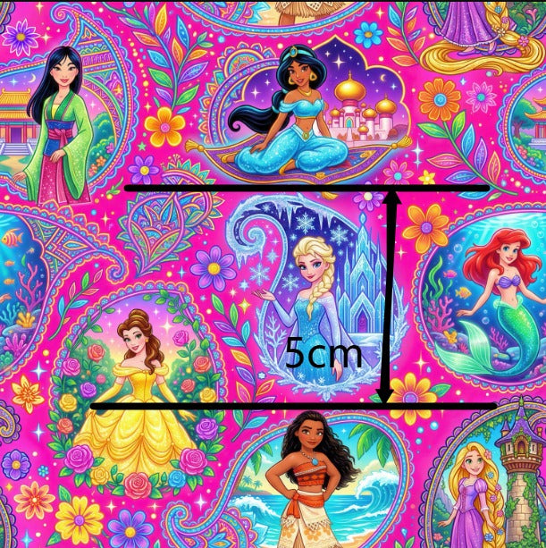Princesses Fabric – Textured Liverpool Fabric for Bows & Crafts FeeFiFauxLeather