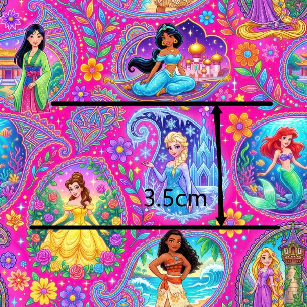 Princesses Printed Faux Leather FeeFiFauxLeather
