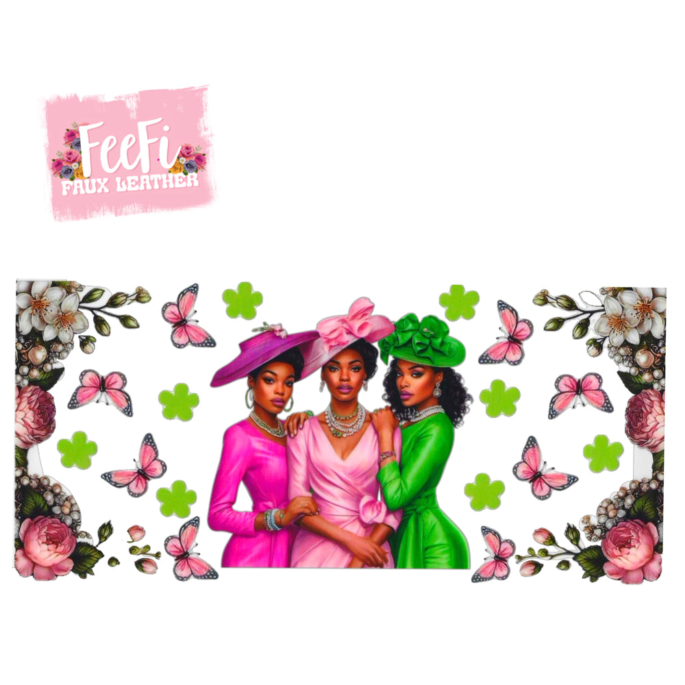 Girls UV DTF Cup Wrap – Easy Cup Wrap for Tumblers & Projects FeeFiFauxLeather