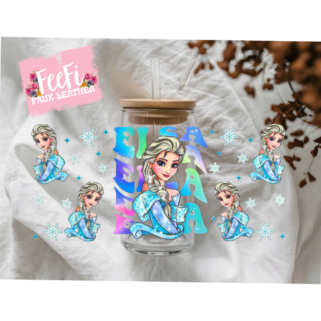 Princess UV DTF Cup Wrap – Easy Cup Wrap for Tumblers & Projects FeeFiFauxLeather