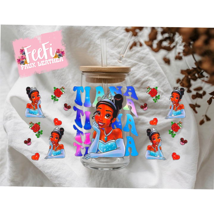 Princess UV DTF Cup Wrap – Easy Cup Wrap for Tumblers & Projects FeeFiFauxLeather