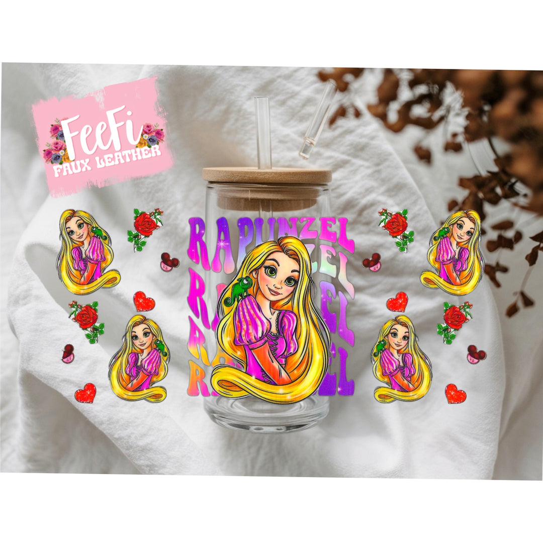Princess UV DTF Cup Wrap – Easy Cup Wrap for Tumblers & Projects FeeFiFauxLeather