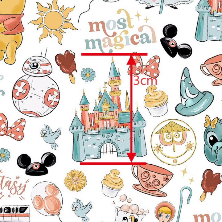 Castle Printed Faux Leather Sheet FeeFiFauxLeather