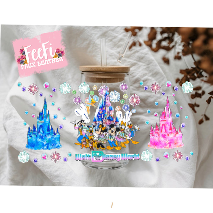 Mouse Castle UV DTF Cup Wrap – Easy Cup Wrap for Tumblers & Projects FeeFiFauxLeather