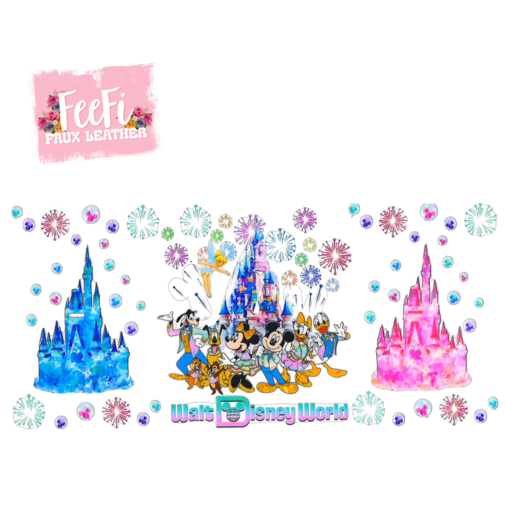 Mouse Castle UV DTF Cup Wrap – Easy Cup Wrap for Tumblers & Projects FeeFiFauxLeather