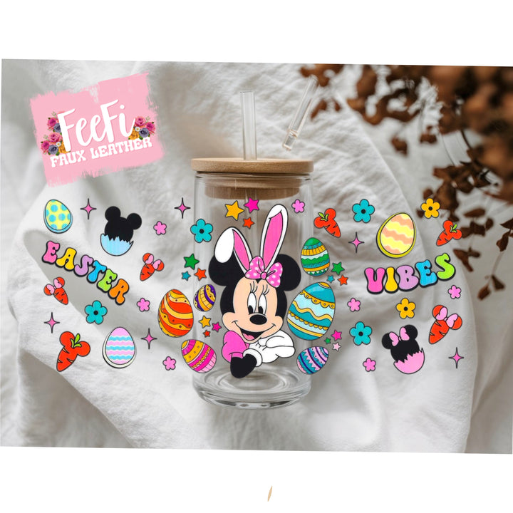 Mouse Easter UV DTF Cup Wrap – Easy Cup Wrap for Tumblers & Projects FeeFiFauxLeather