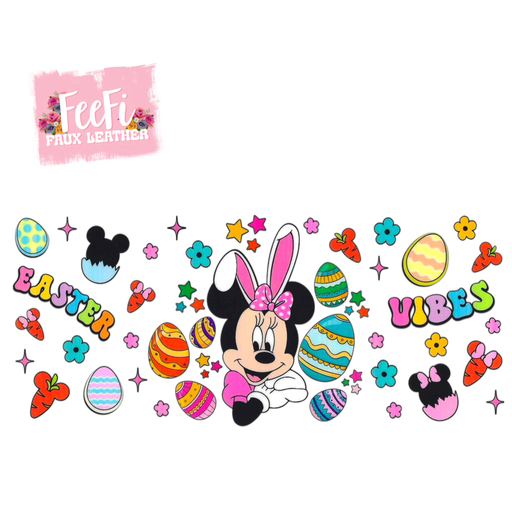 Mouse Easter UV DTF Cup Wrap – Easy Cup Wrap for Tumblers & Projects FeeFiFauxLeather